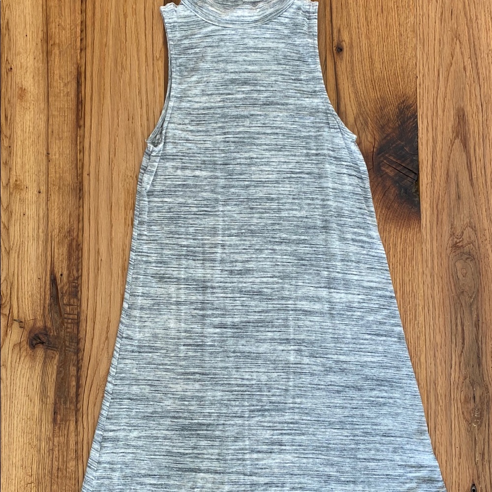 Heather Gray Sleeveless T-shirt Dress - Picture 2 of 8